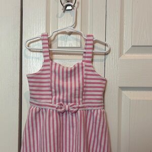 Janie and Jack Pink and White Striped Dress